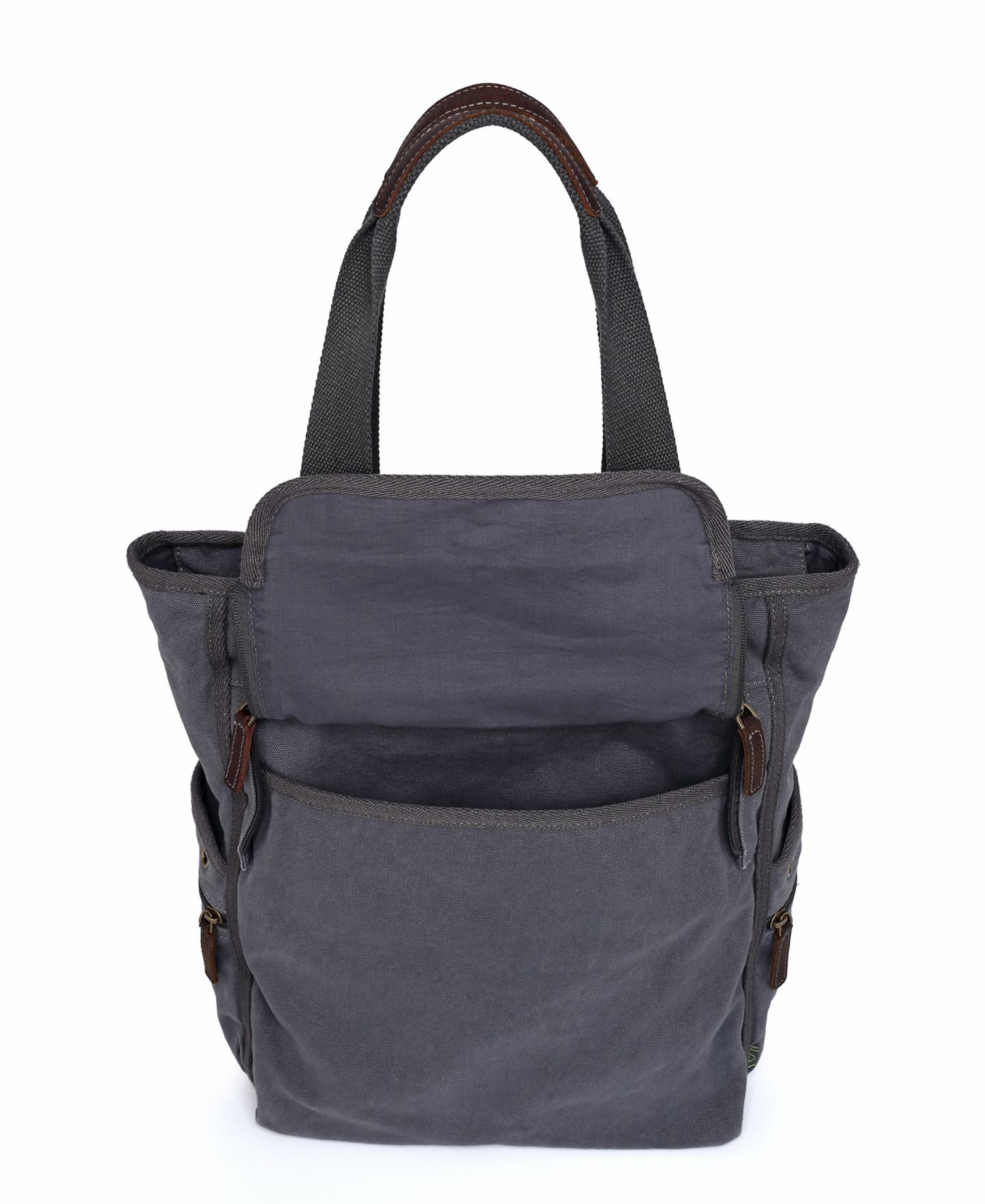 Женская сумка TSD BRAND Atona Canvas, цвет: Серый — фото 6