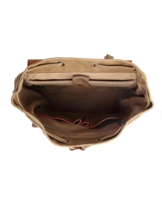 Stone Creek Waxed Canvas Backpack Handbag