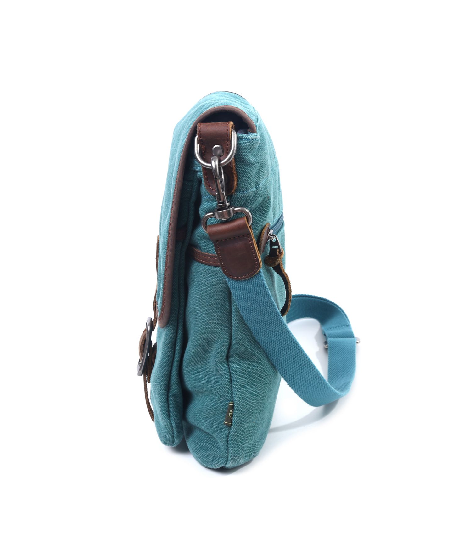 Женская сумка TSD BRAND Valley Vista Canvas Crossbody, цвет: Аквамариновый — фото 3