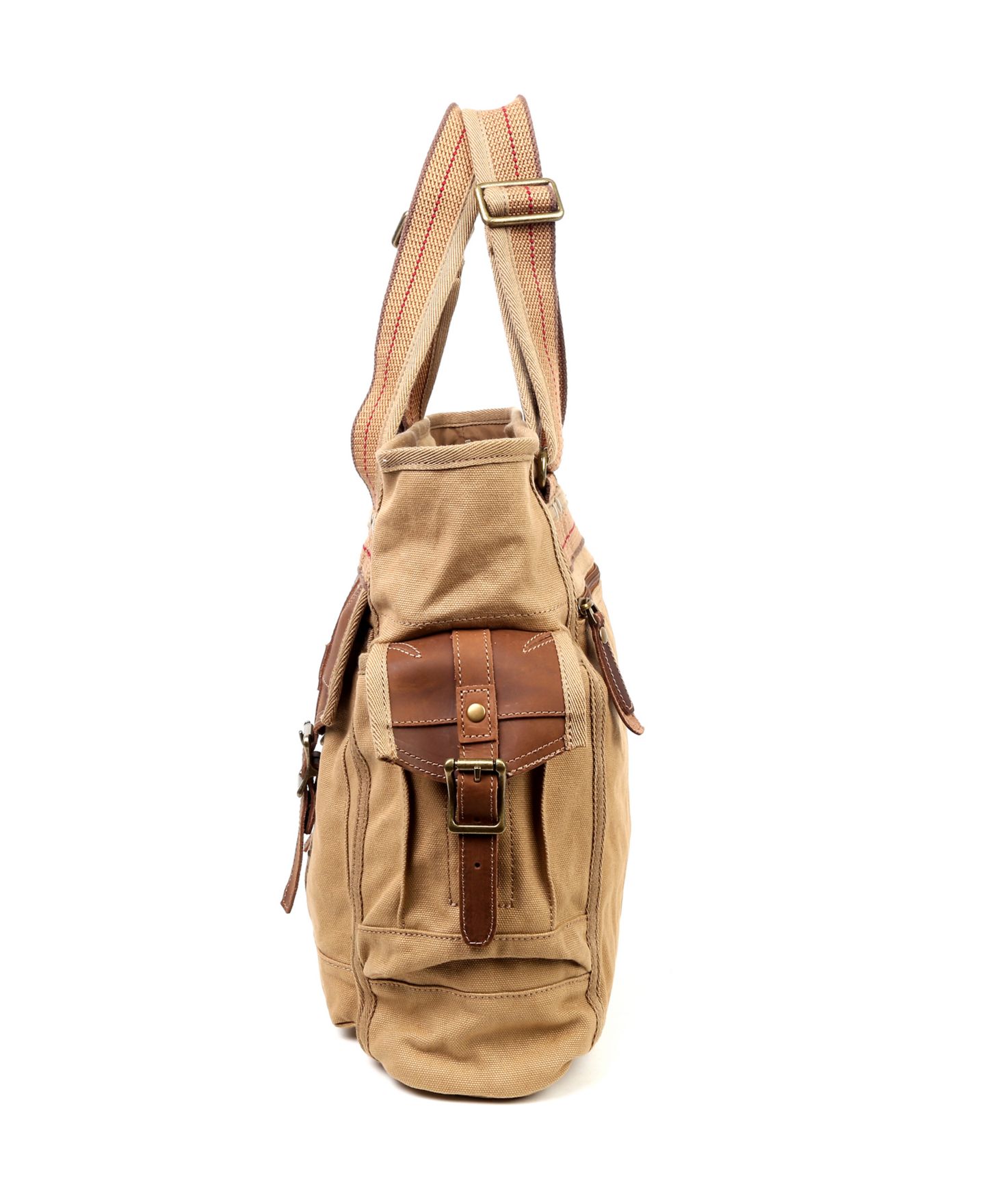 Женская сумка TSD BRAND Turtle Ridge Medium Canvas, цвет: Верблюжий — фото 3