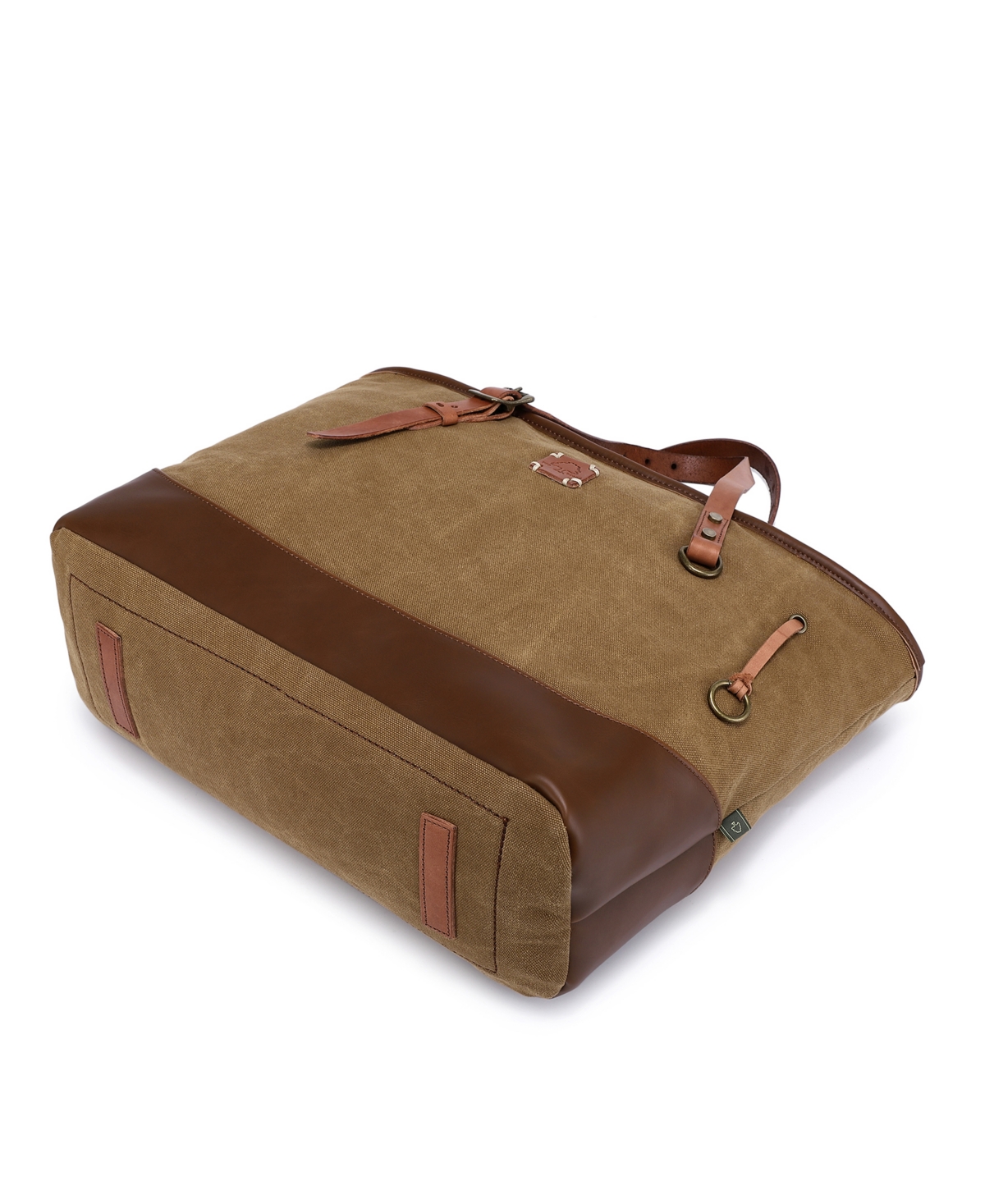 Tsd Brand Redwood Canvas Shopper Bag In Brown