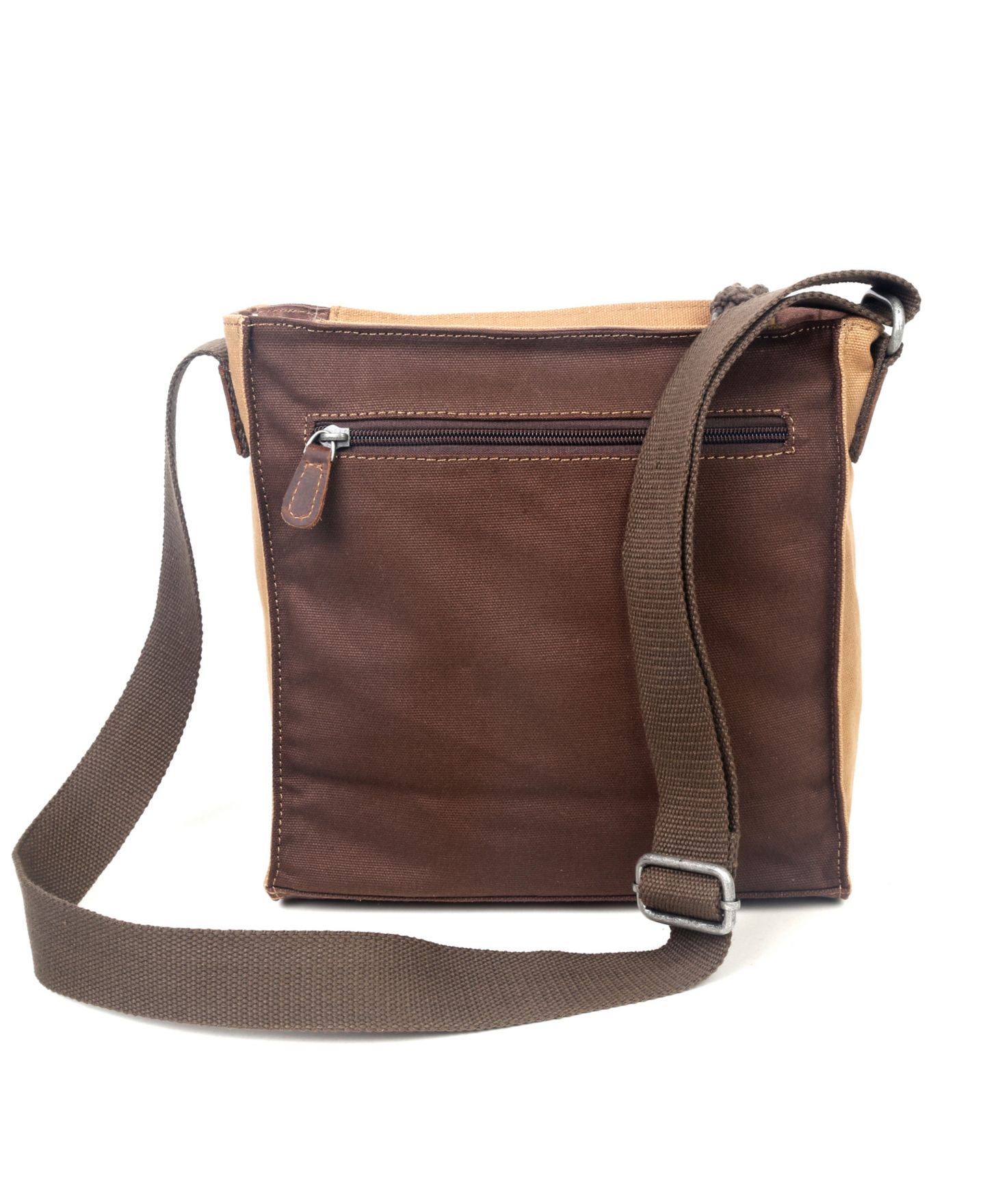 Женская сумка TSD BRAND Hidden Woods Canvas Crossbody, цвет: Хаки — фото 2