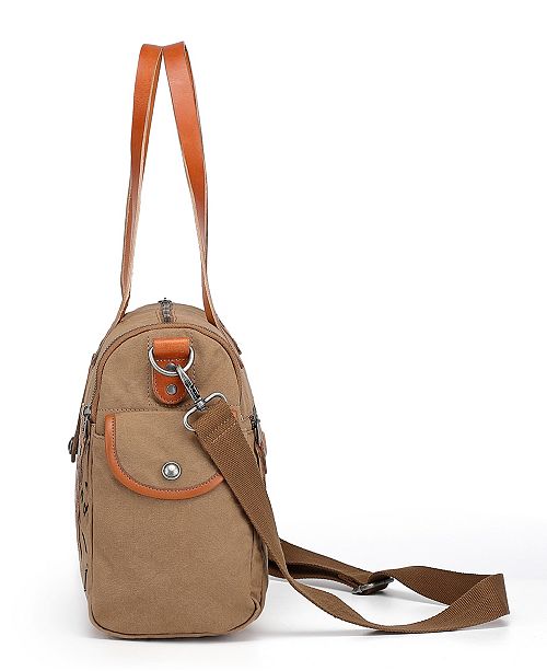 TSD BRAND Super Horse Canvas Satchel Bag & Reviews - Handbags ...