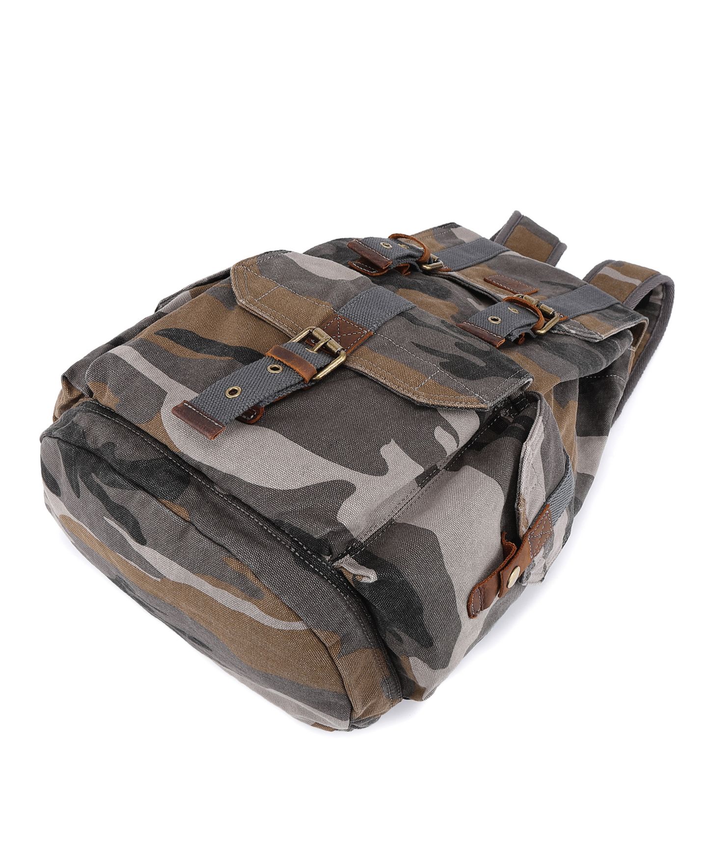 Рюкзак TSD BRAND Camo Canvas, цвет: Серый — фото 7