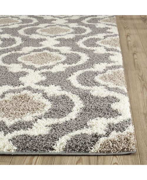 Main Street Rugs Home Bahia Shag Bas2525 Gray Area Rug Collection Reviews Rugs Macy S