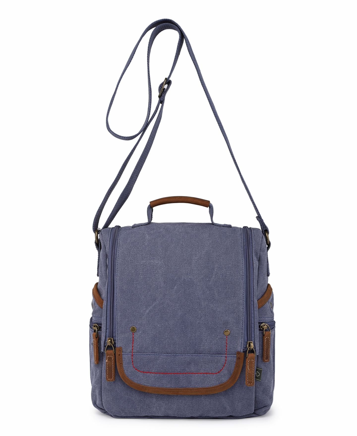 Женская сумка TSD BRAND Atona Traveler Canvas Crossbody, цвет: Синий — фото 6