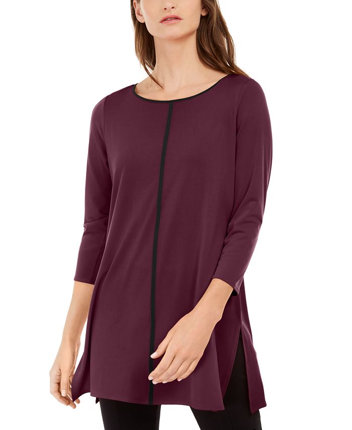 Alfani PipeTrim Tunic Top, Created For Macy's & Reviews Tops Women