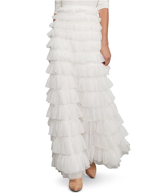 Bcbgmaxazria Tiered Tulle Maxi Skirt Reviews Bcbgmaxazria