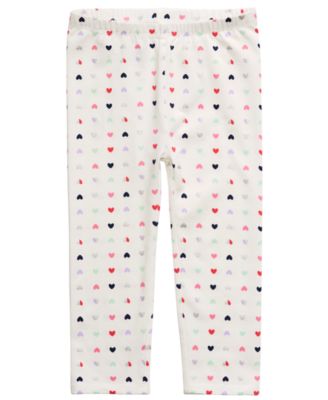 First Impressions - Toddler Girls Heart-Print Leggings