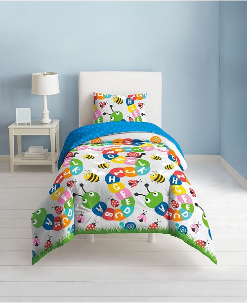 Dream Factory Alphabet Friends 2 Piece Twin Comforter Set