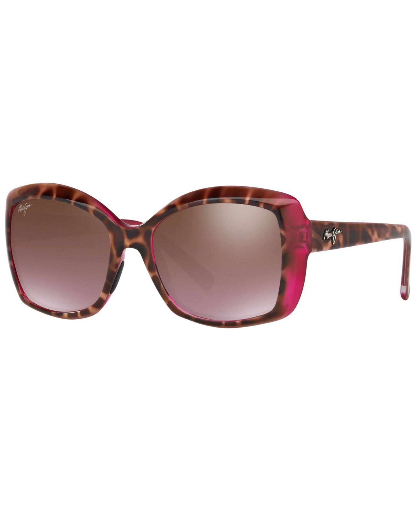 Женские солнцезащитные очки Maui Jim Polarized Orchid Sunglasses, цвет: Матовый белый / Розовый — фото 1