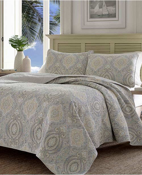 Tommy Bahama Home Tommy Bahama Turtle Cove King Quilt Sham Set Reviews Quilts Bedspreads Bed Bath Macy S