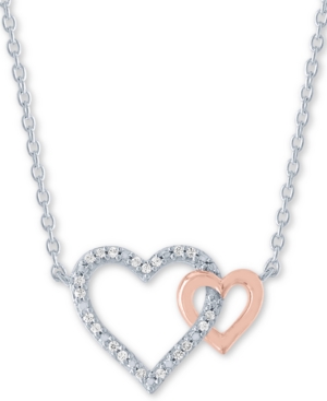 image of Diamond Accent Double Heart 18