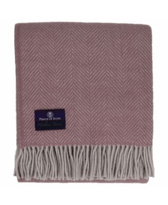 Highland Tweed Herringbone Pure Wool Oversized Throw, 59" x 72"