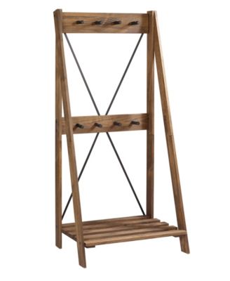 Walker Edison Solid Wood Angled Hall Tree - Macy's