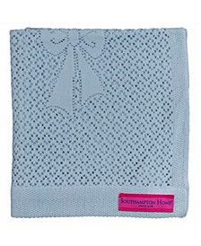 Lace Weave Bears Bows Baby Blanket