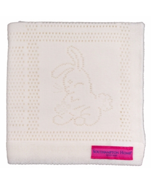 Southampton Home Lace Weave Bunny Baby Blanket