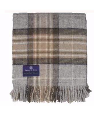 Tartan Tweed Fluffy Throw, 72" x 59"