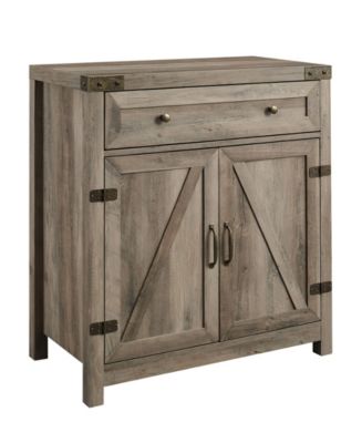 Walker Edison Farmhouse Barn Door Accent Cabinet - Macy's