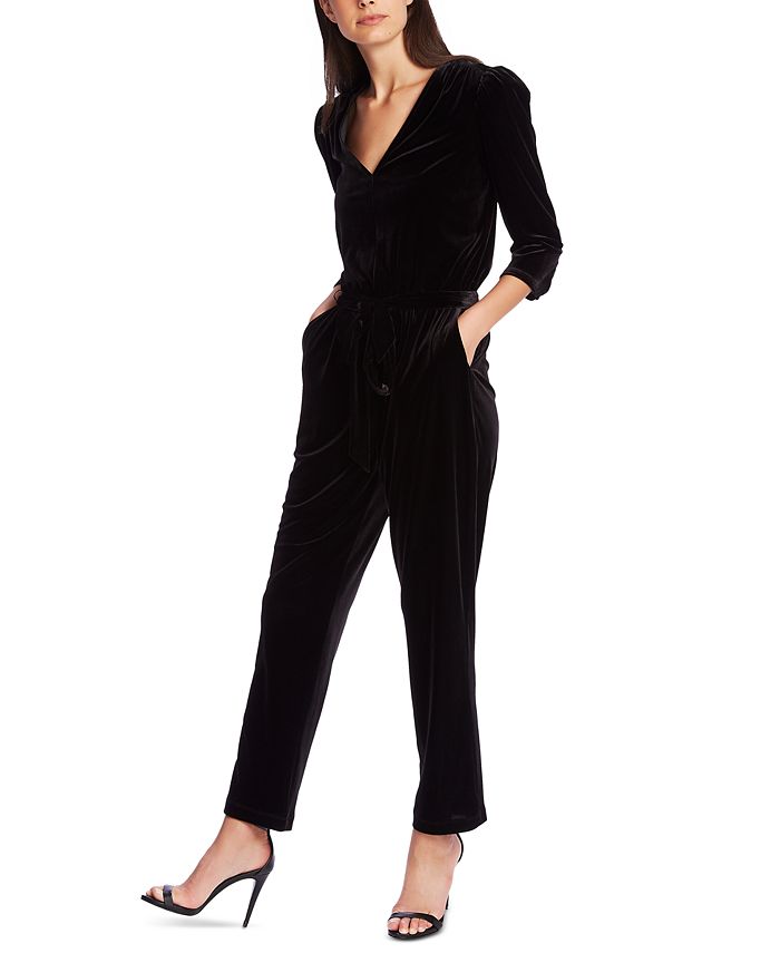 1.STATE Velvet Jumpsuit & Reviews - Pants & Capris - Women - Macy's