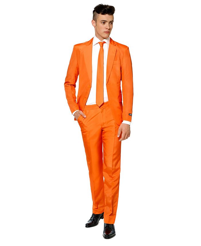 Suitmeister Men's Solid Orange Color Suit & Reviews - Suits & Tuxedos ...