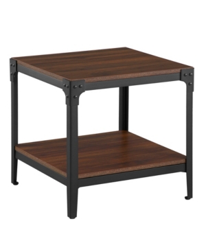 Walker Edison Rustic Wood End Side Table Set Of 2