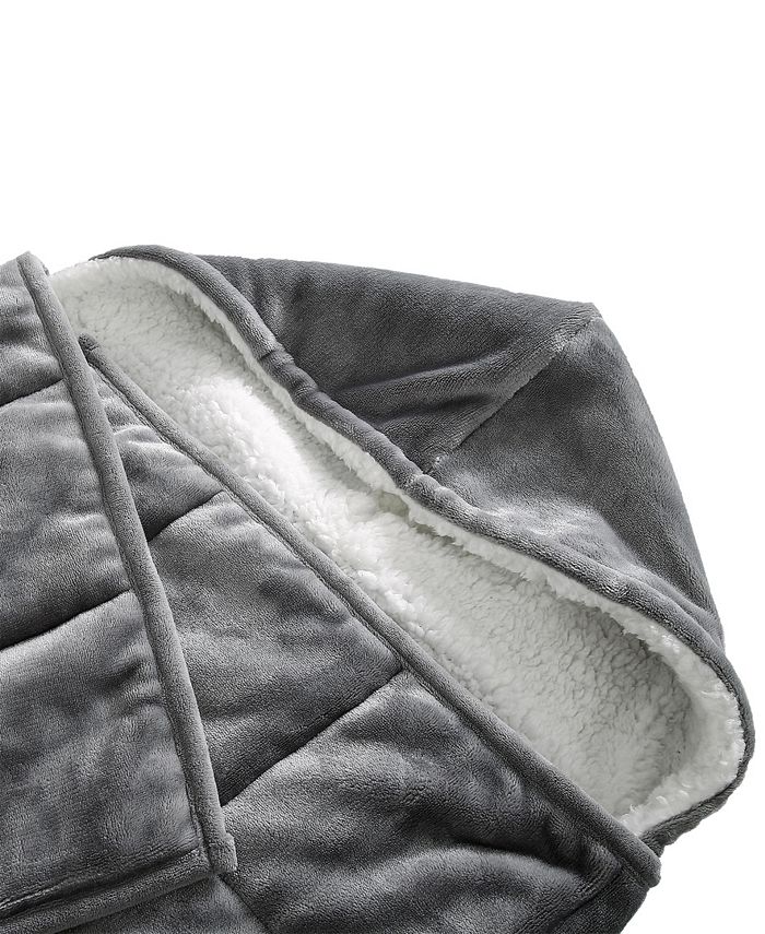 Pur Serenity 10lb Hooded Sherpa Weighted Blanket & Reviews Blankets