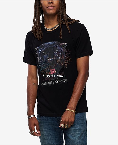 True Religion Men S Big Cat Tee Reviews T Shirts Men Macy S