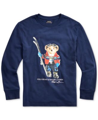 polo bear ski t shirt