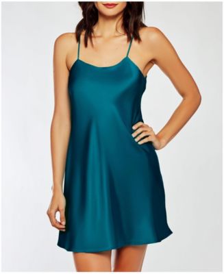 iCollection Women's Marina Lux Sleeveless Satin Chemise & Reviews - All ...