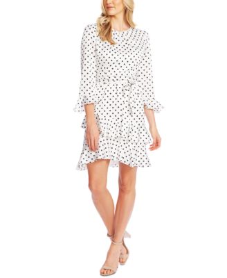 CeCe - Tiered Ruffled Polka-Dot Dress