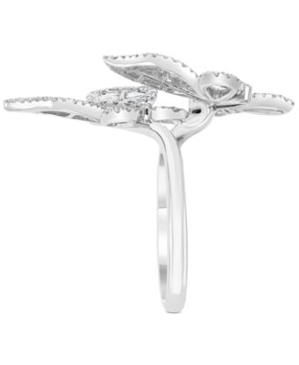 EFFY&reg; Diamond Butterfly Statement Ring (1-3/8 ct. t.w.) in 14k White Gold