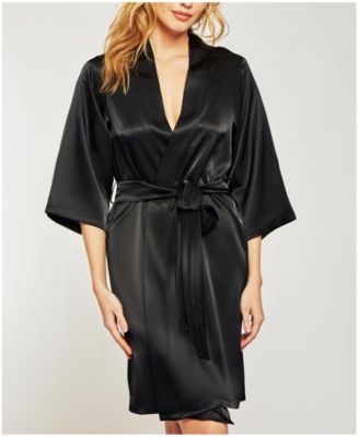 Women's Marina Lux 3/4 Sleeve Satin Lingerie Robe