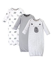 Baby Girl Organic Gowns 3 Pack