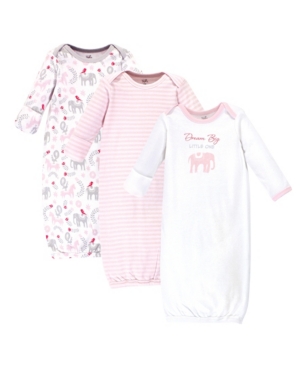 Touched by Nature Baby Girl Organic Gowns 3 Pack