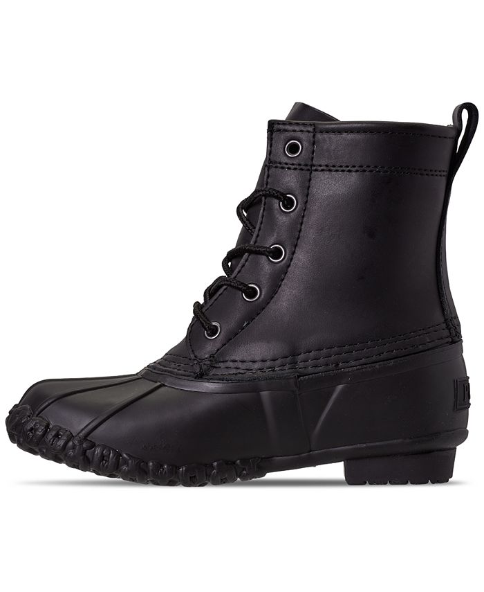 polo duck boots black