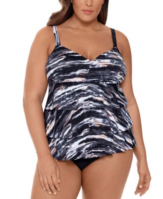 macys plus bathing suits