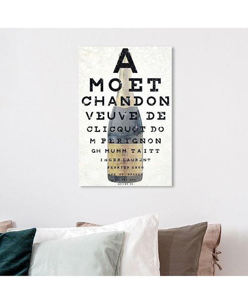 Oliver Gal Champagne Eye Chart Canvas Art 24 X 16 X 1 5 Reviews All Wall Decor Home Decor Macy S