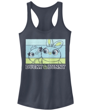 Disney Pixar Juniors' Toy Story 4 Duckie and Bunny Ideal Racerback Tank Top