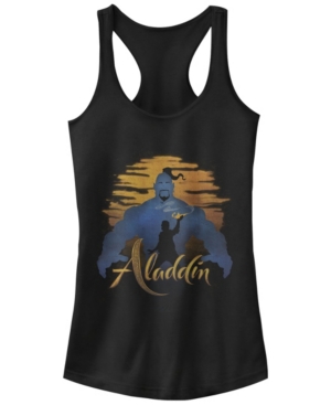 Disney Juniors' Aladdin Genie Silhouette Ideal Racerback Tank Top