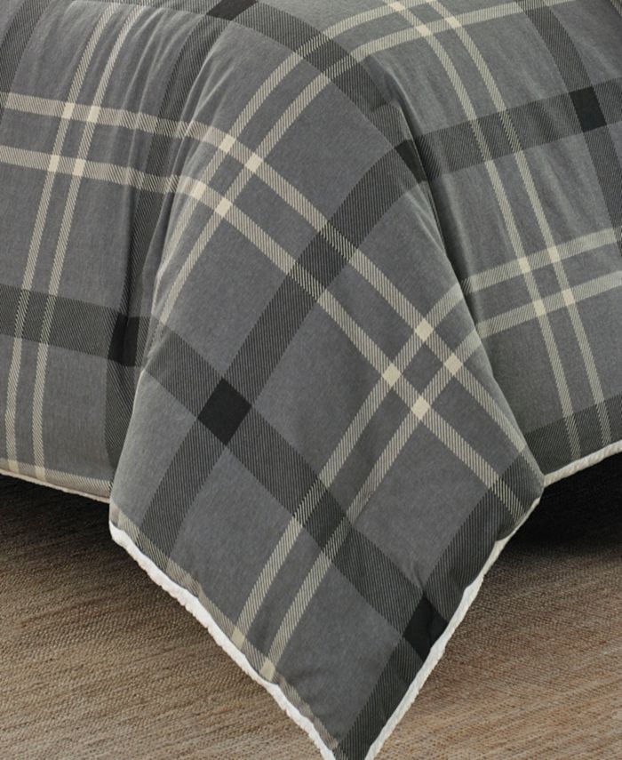 Eddie Bauer Yarrow Point Grey King Comforter Sham Set Macy's