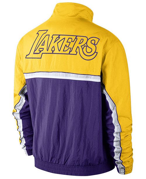 Nike Men's Los Angeles Lakers Courtside Tracksuit Jacket ...