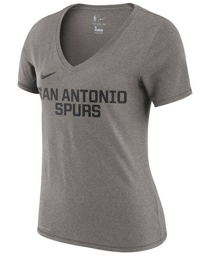 Nike Women's San Antonio Spurs Dri-Fit V-neck T-Shirt - Macy's