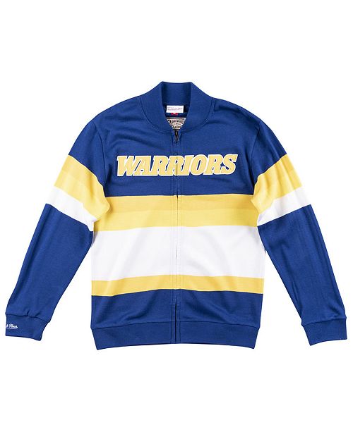 Mitchell Ness Men S Golden State Warriors Front Stripe Sweater