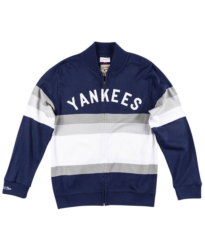 Mitchell & Ness Men's New York Yankees Authentic Sweater Jacket - Macy's