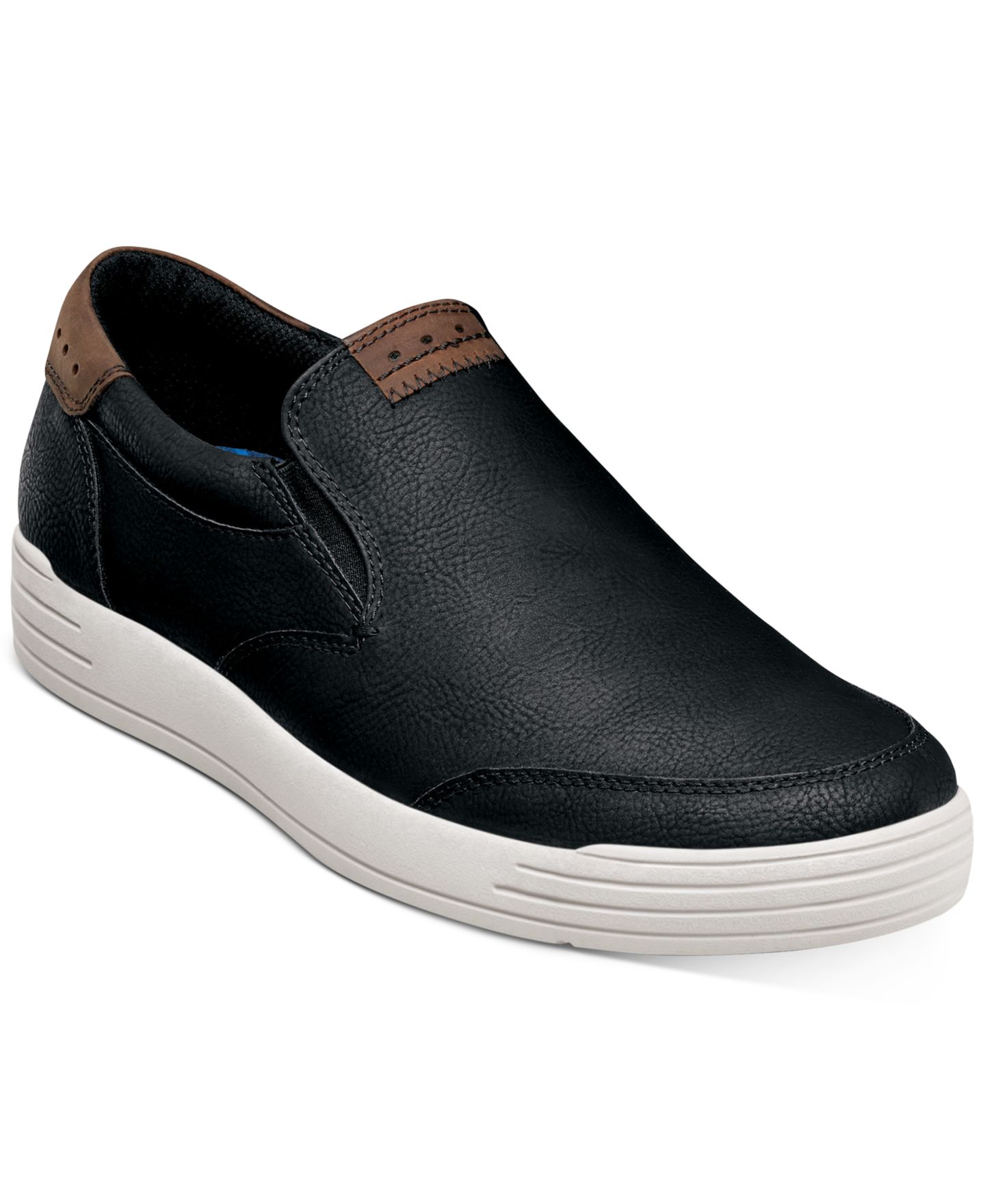 Мужские кроссовки Nunn Bush Kore City Walk Slip-On, цвет: Чёрный — фото 1