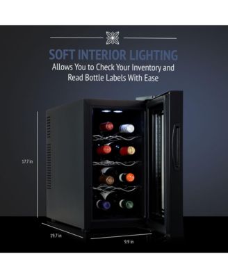Ivation 8 Bottle Wine Cooler Horizontal