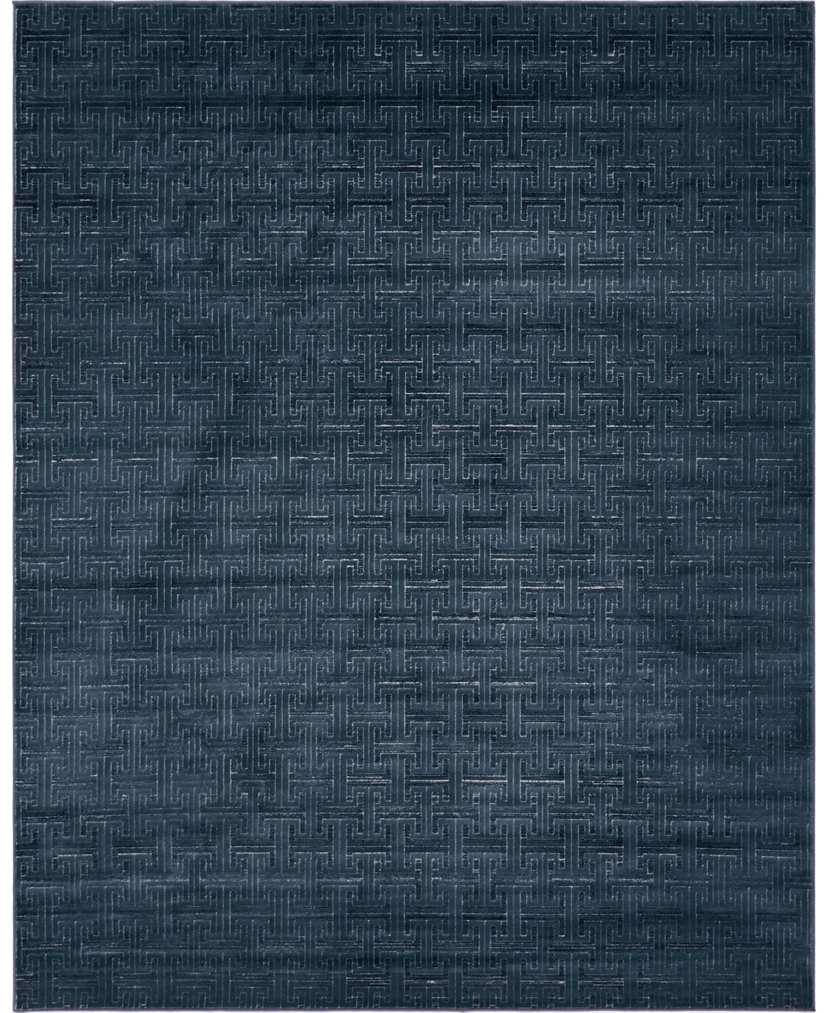 Jill Zarin Park Avenue Uptown Jzu004 Navy Blue 8' x 10' Area Rug - Navy Blue