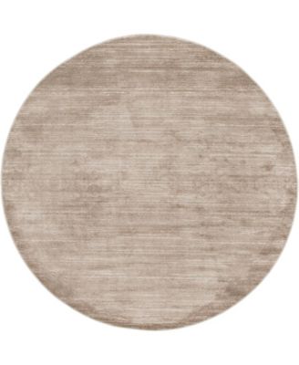 Madison Avenue Uptown Jzu001 Brown 8' x 8' Round Rug
