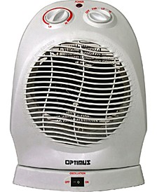 H-1382 Portable Oscillating Fan Heater with Thermostat